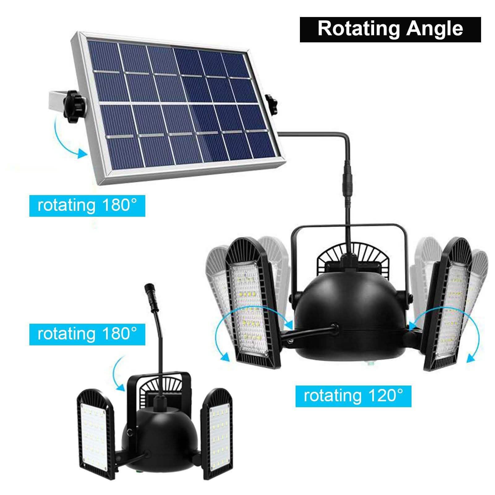 Three-Headed Adjustable LED Garage Light