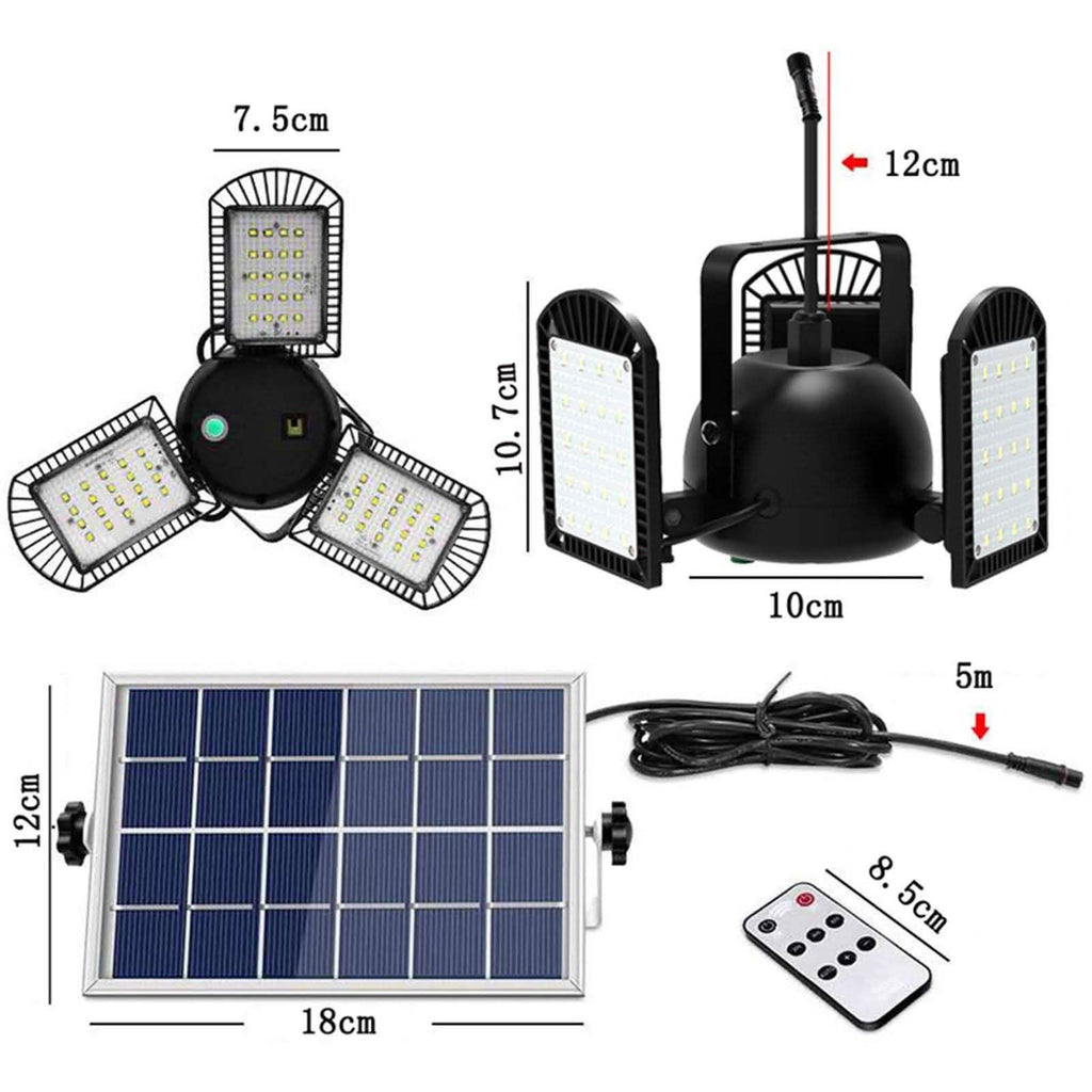 Three-Headed Adjustable LED Garage Light