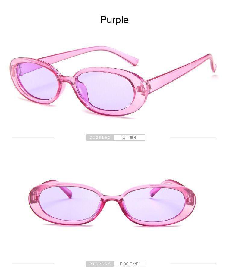 Tiny Small 90s Sunglasses Women Polarized Retro Oval Shape Sunglasses For Woman Designer Sun Glasses For Female Elegant Small Frame Cool Vintage