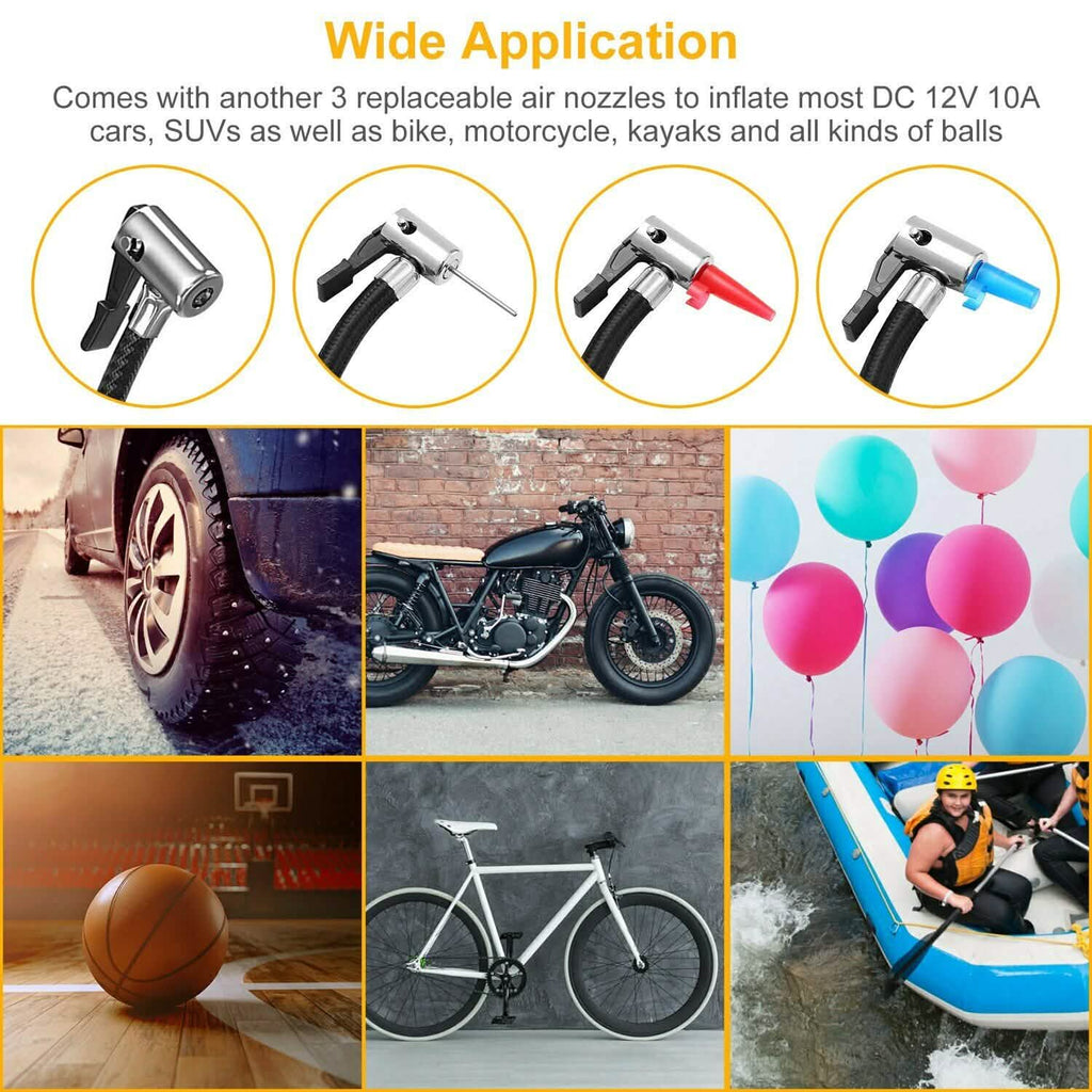Tire Inflator 12V DC 120W 150PSI with LCD Electric Air Compressor