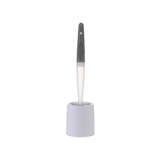 Toilet Brush with Toilet Cleaner Dispenser Easily Clean Dead Corner Bathroom Cleaning Accessories Toilet Brush With Holder Set Toilet Bowl Cleaner Brush With Soap Dispense