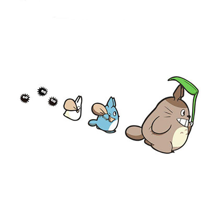 Tonari No Totoro Car Stickers Styling Car Stickers Styling Anime Comics Auto Window Decals Vinyl Windshield Accessories Auto Bumper Funny Cartoon Decal Stickers For Car 18cm*9cm