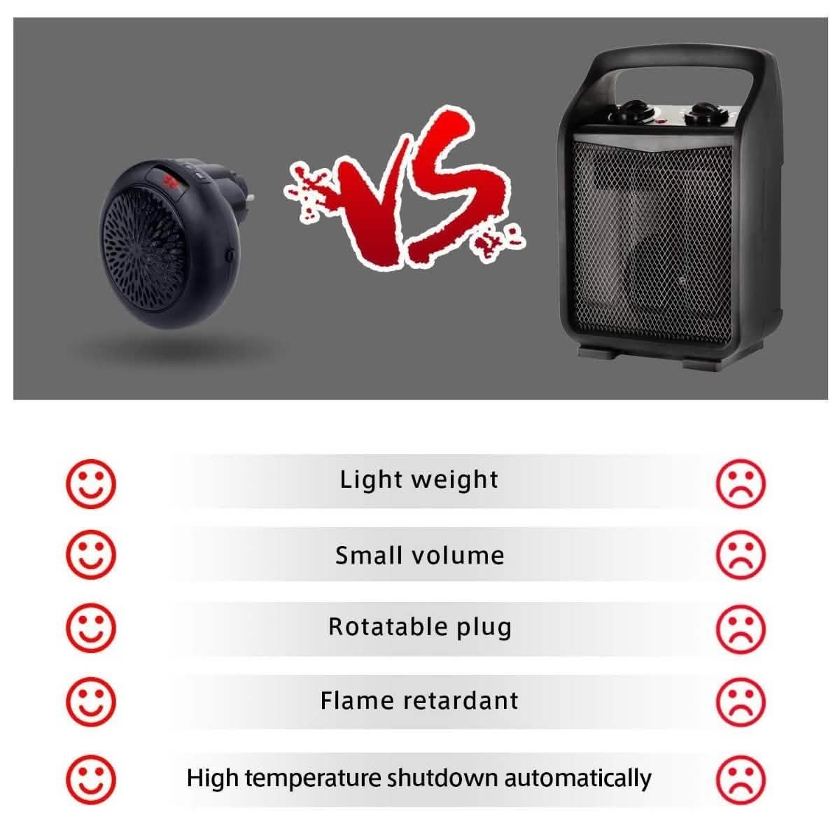 Tonha Portable Heater Fan