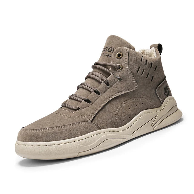 Tooling Boots Fashion Casual Sport Mans Shoe Students Four Seasons High Top Round Toe Wear-resistant Outdoor Desert Driving Boot