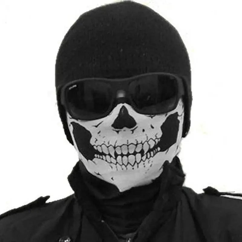 Top Quality Cycling Mask Headwear Halloween Skull Wrap Scarf Warm Washable Headband Breathable Running Bandana Outdoor Sports Equipment