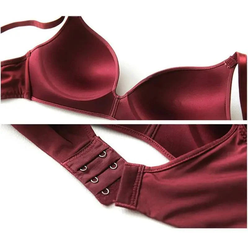 Seamless Bras for Women Push Up Bra No Wire Brassiere A B Cup Underwear Bra Three Quarters 3/4 Cup Thin Soft Sexy