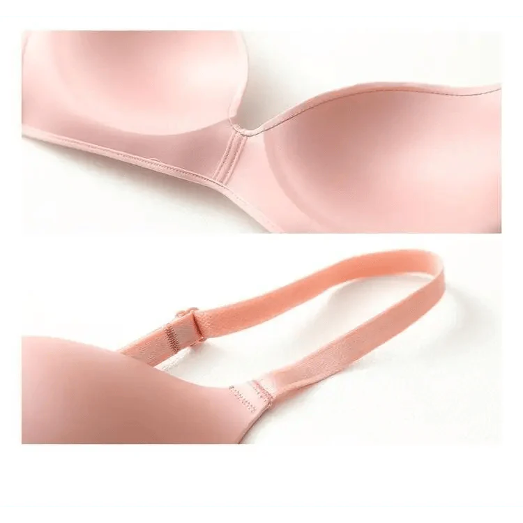 Seamless Bras for Women Push Up Bra No Wire Brassiere A B Cup Underwear Bra Three Quarters 3/4 Cup Thin Soft Sexy