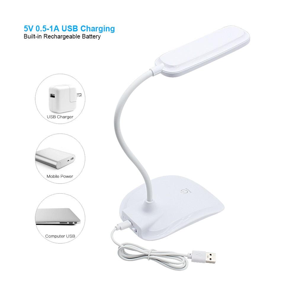 Touch LED Desk Lamps Built-in Lithium Battery USB Charging Natural Warm White Dimmable Night Lights For Bedroom Bedside Decorative Table Lamp Cute Study Lamps for Bedroom Décor