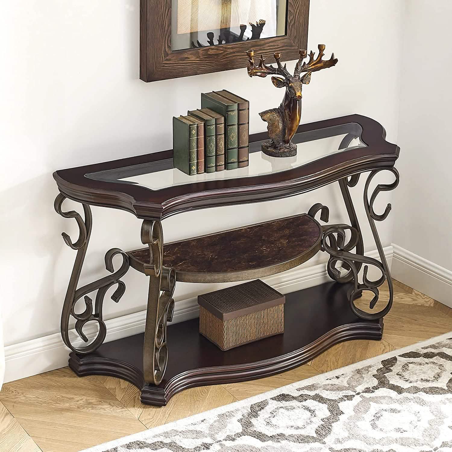 Traditional Console Accent Sofa Table