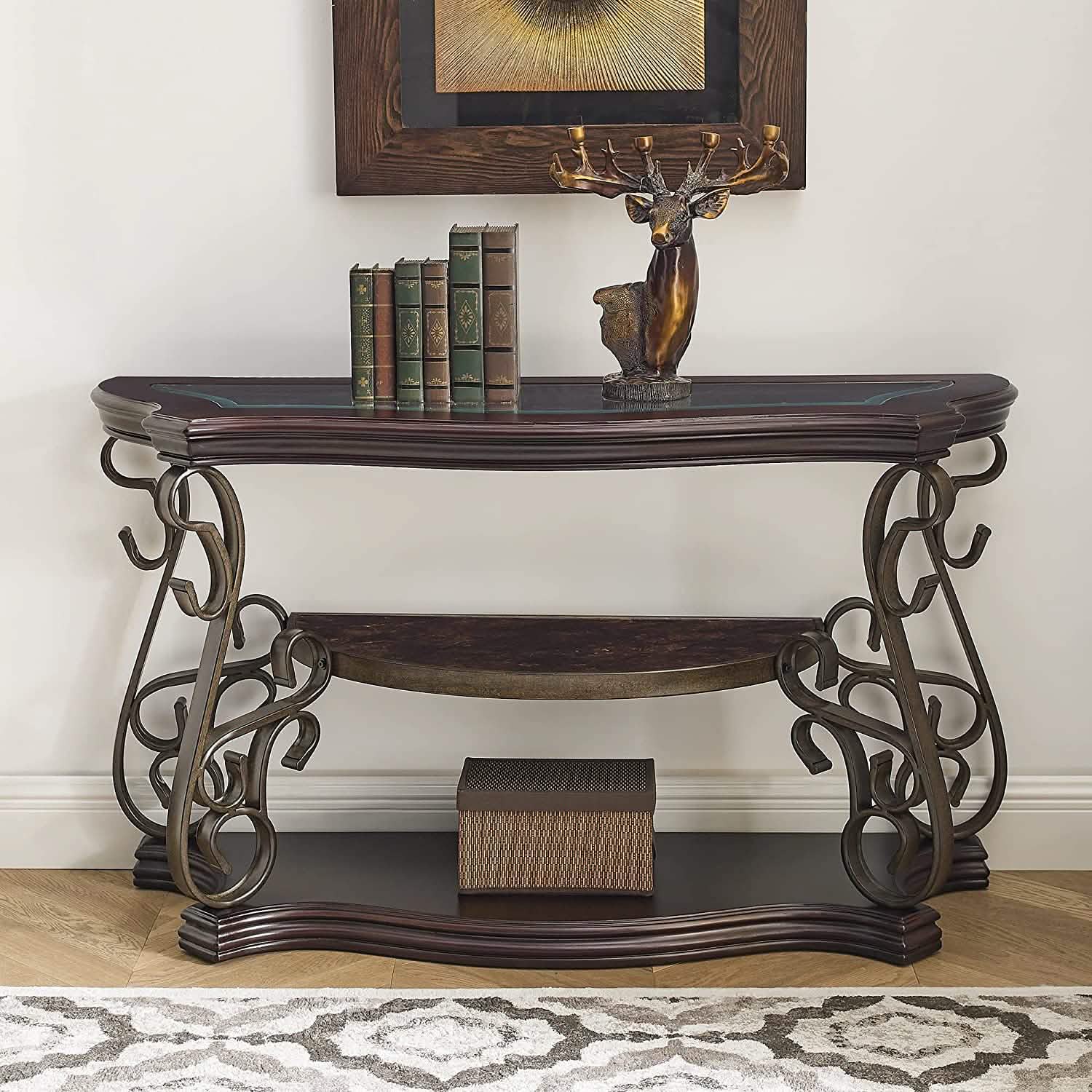 Traditional Console Accent Sofa Table