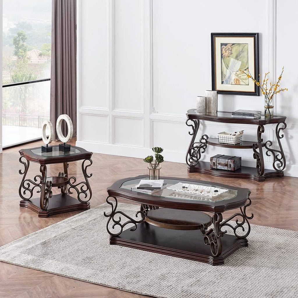 Traditional End Table Accent Bedside Nightstand