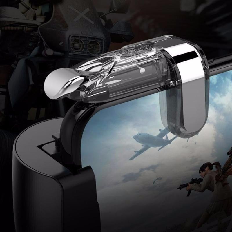 Transparent Simple Joystick Shooting Key Button Trigger Controller Gamepad Gaming Controller Compatible With Smartphones Mobile