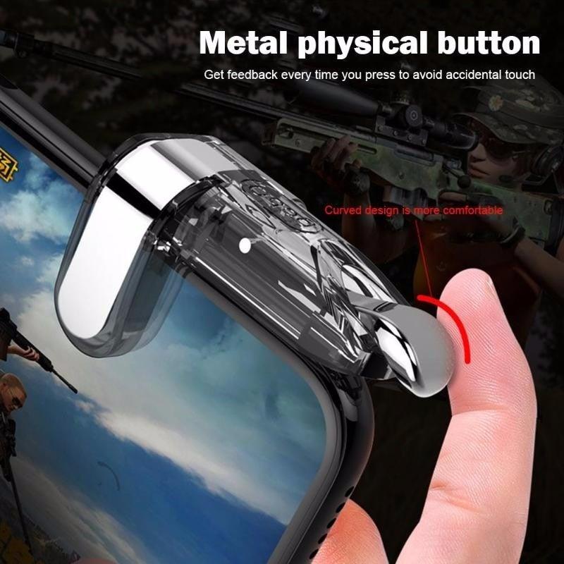 Transparent Simple Joystick Shooting Key Button Trigger Controller Gamepad Gaming Controller Compatible With Smartphones Mobile