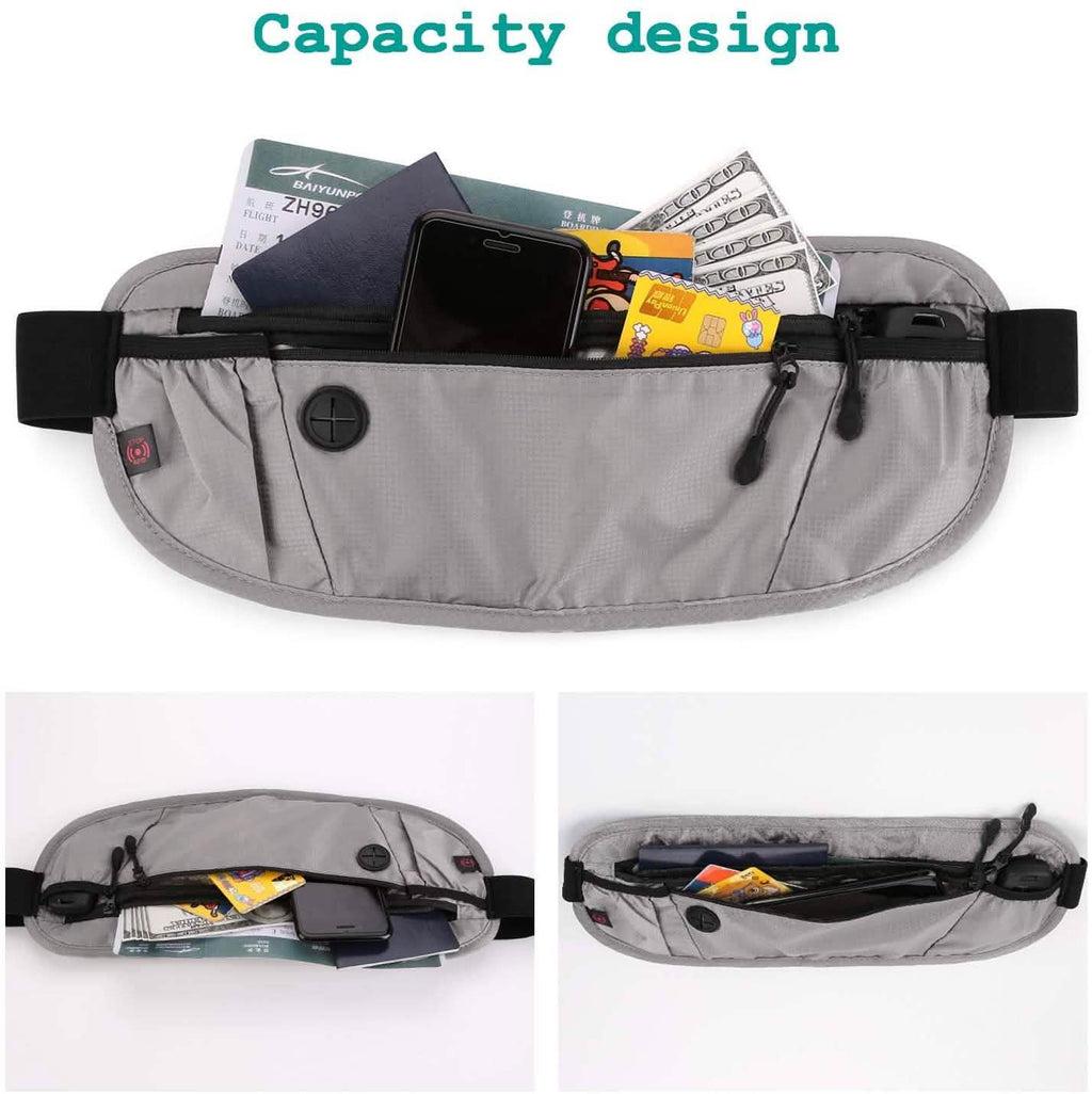 Travel Money Wallet Belt Pouch Blocking Hidden Passport Holder Bag