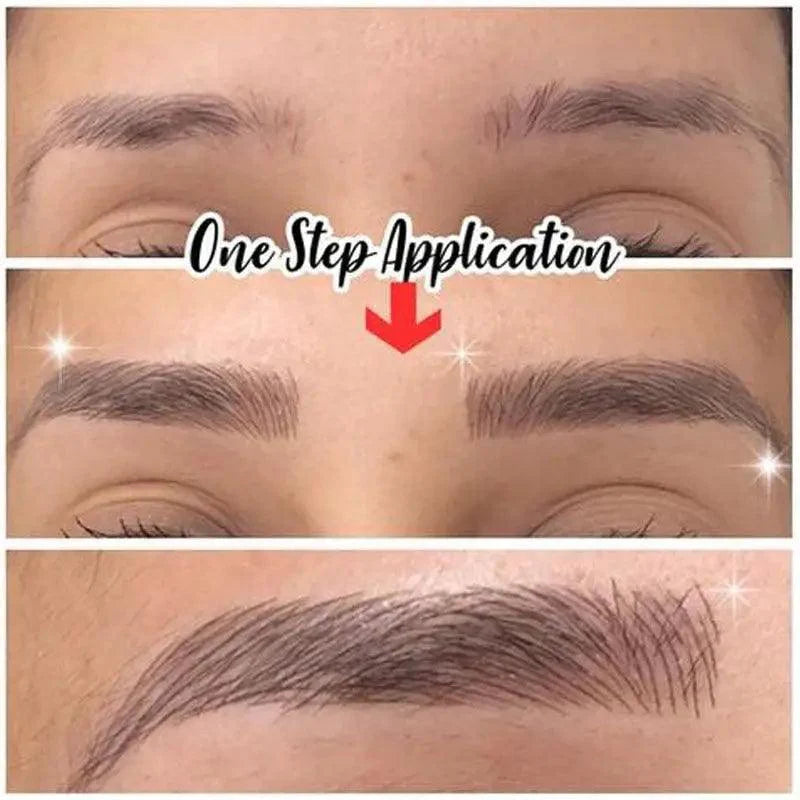 Trendy Waterproof  1 Piece Hair-liked Authentic Eyebrow Tattoo Sticker Waterproof Cosmetics Long Lasting Makeup False Eyebrows Stickers