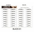 Trendy Waterproof  1 Piece Hair-liked Authentic Eyebrow Tattoo Sticker Waterproof Cosmetics Long Lasting Makeup False Eyebrows Stickers