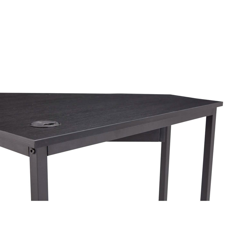 Triangle Computer Desk, Smooth Keyboard Tray& Storage Shelves