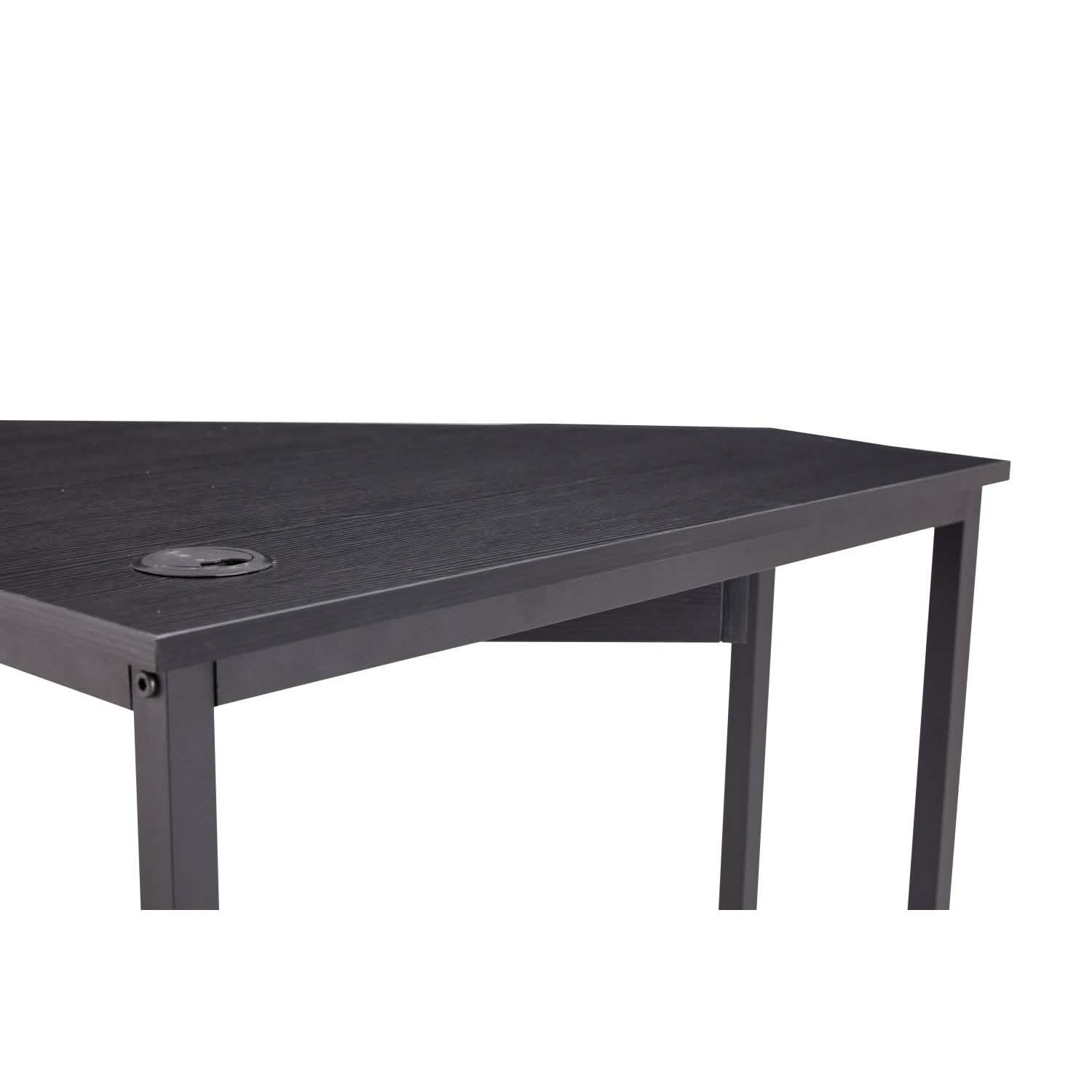 Triangle Computer Desk, Smooth Keyboard Tray& Storage Shelves
