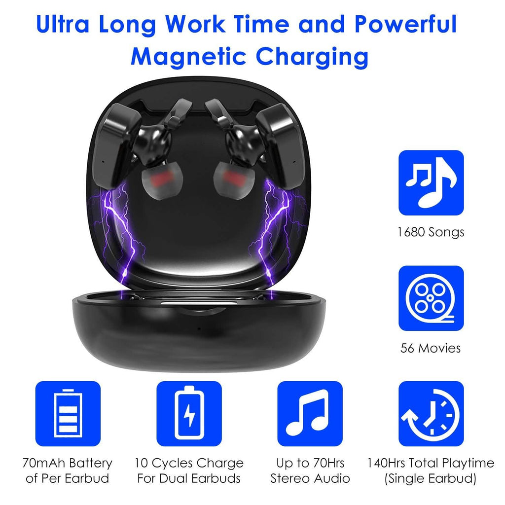 True Wireless Earbuds v5.0 TWS Stereo Earphones Headset