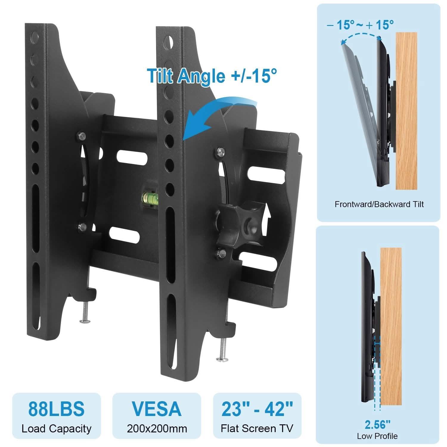 TV Wall Mount Bracket Tilt for 23"-42" LED/LCD/PLASMA Flat TV