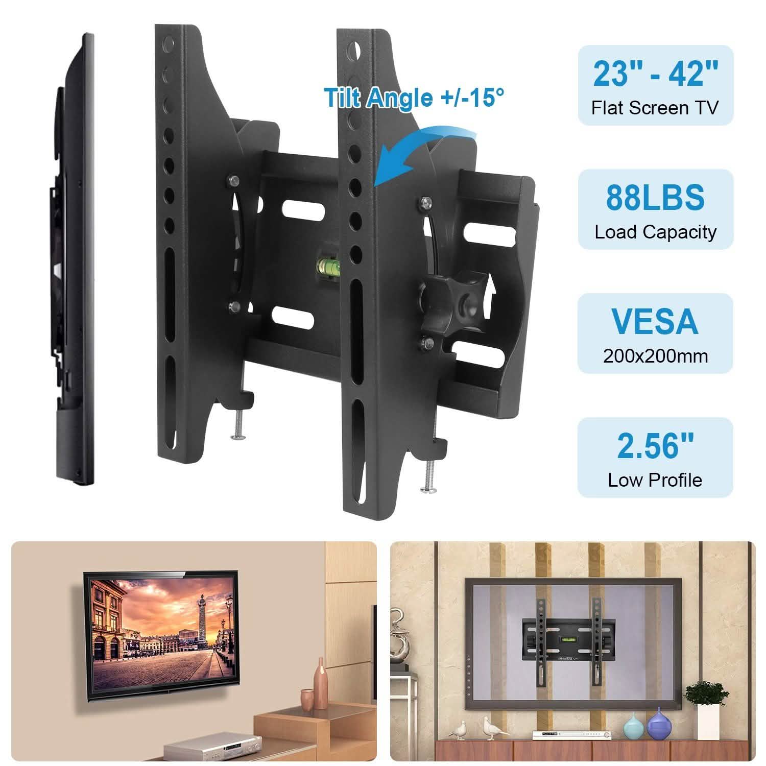 TV Wall Mount Bracket Tilt for 23"-42" LED/LCD/PLASMA Flat TV