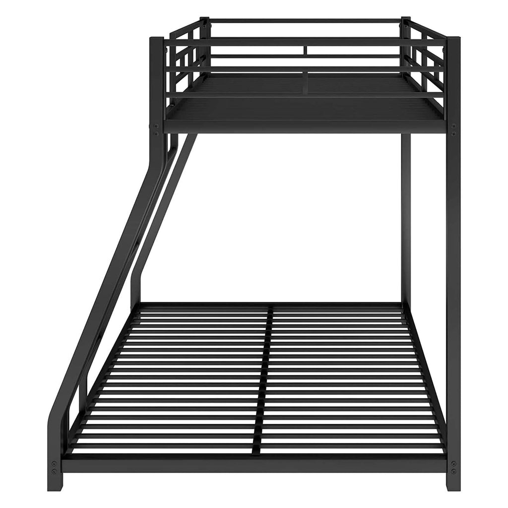 Twin Over Full Low Bunk Bed with Ladder