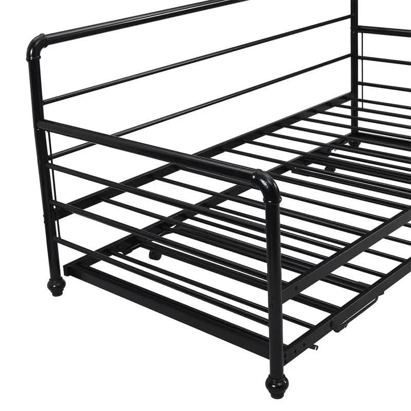 Twin Size Daybed with Adjustable Trundle