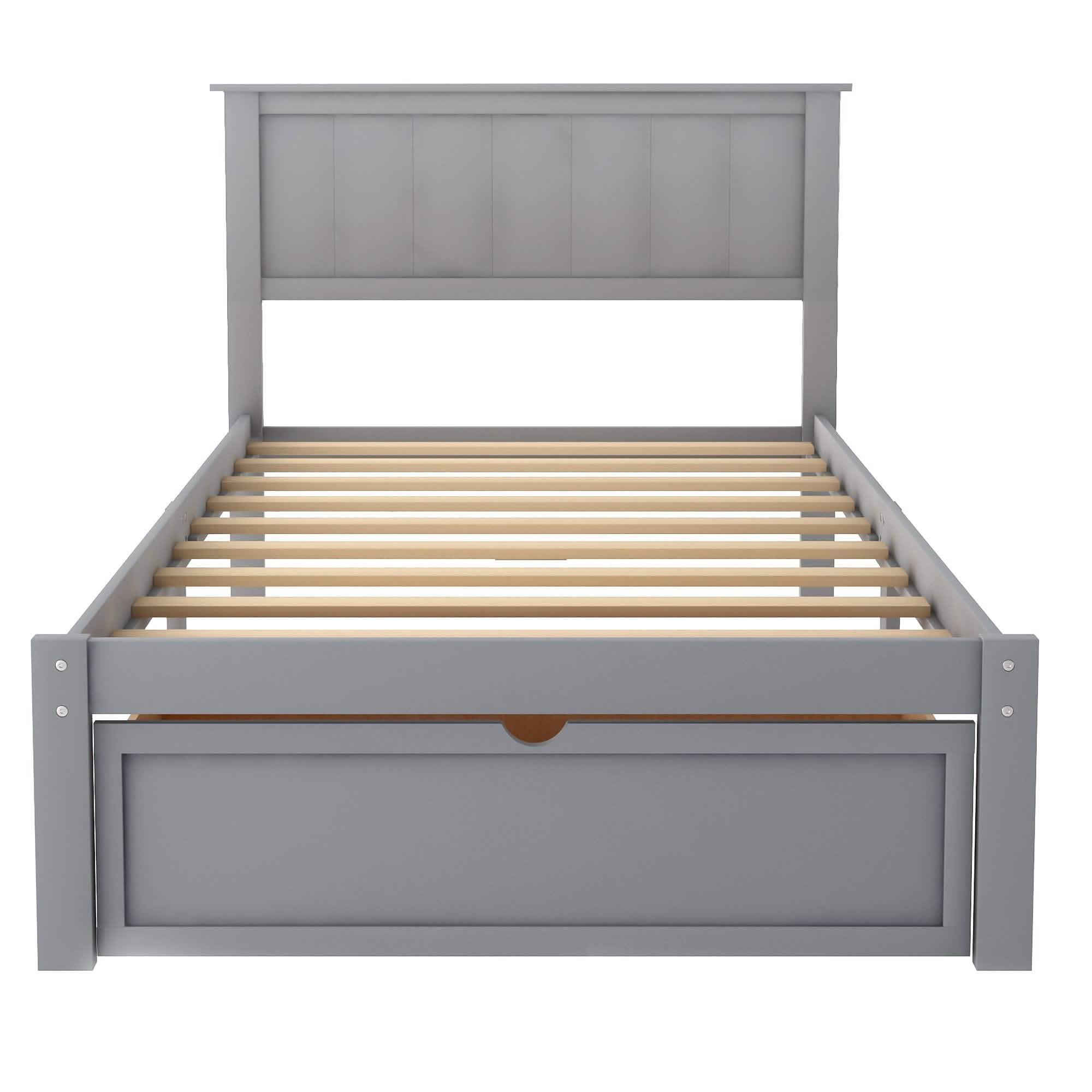 Twin Size Platform Bed with Storage