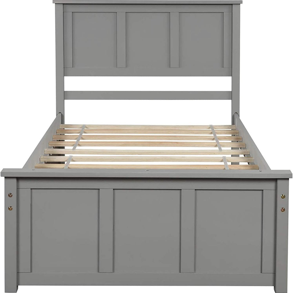 Twin Size Platform Bed with Two Drawers
