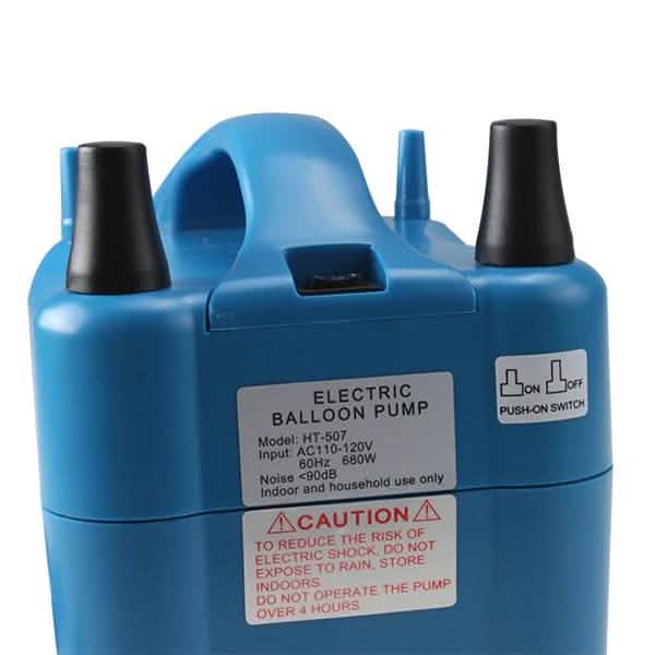 Two Nozzles High Speed Electric Balloon Inflator Air Pump