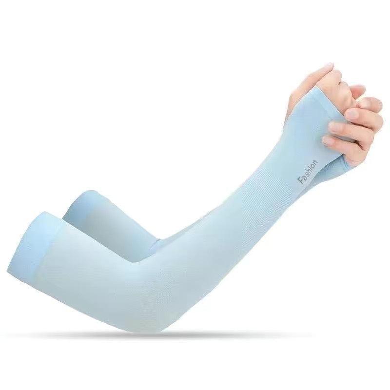 Two Pairs Of Arm Sleeve Sunscreen Cuff Arm Sleeves UV Sun Protect Anti-Slip Summer Men Women Gloves Summer Arm Sleeves Cover Unisex Cooling Sleeves Sports Workout Outdoor Sleeves