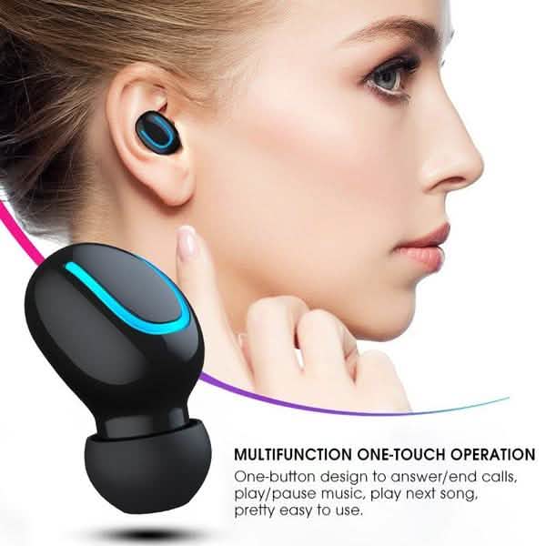 TWS Bluetooth 5.0 Sports Stereo Touch Control In-Ear Earphones with Charging Case