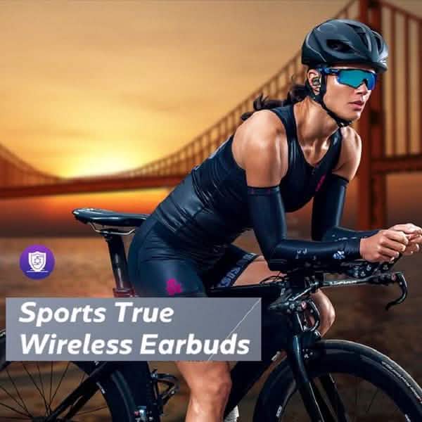 TWS Bluetooth Earphones with Microphones Sport Ear Hook LED Display