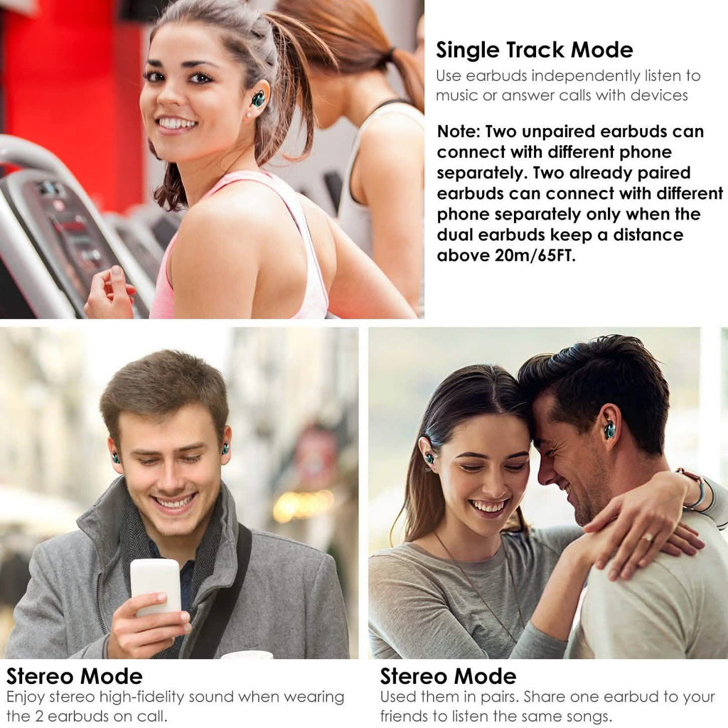 TWS Wireless 5.0 Earbuds Touch In-Ear Stereo Headsets