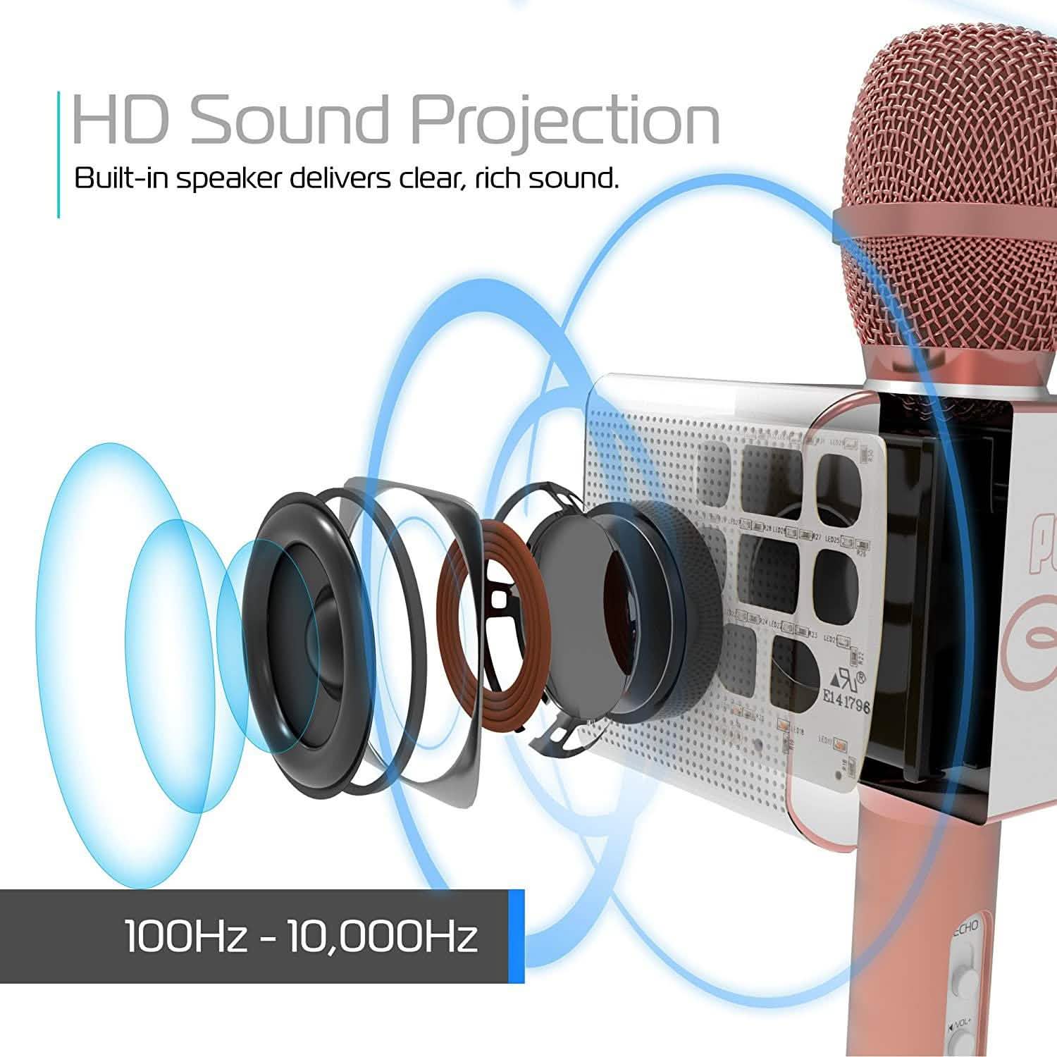 Tzumi Pop Solo Wireless Bluetooth Karaoke Microphone And Speaker