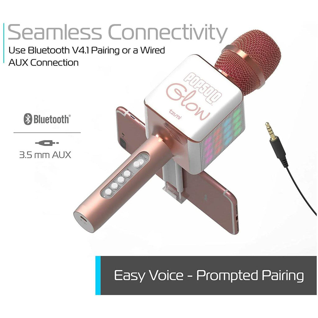 Tzumi Pop Solo Wireless Bluetooth Karaoke Microphone And Speaker