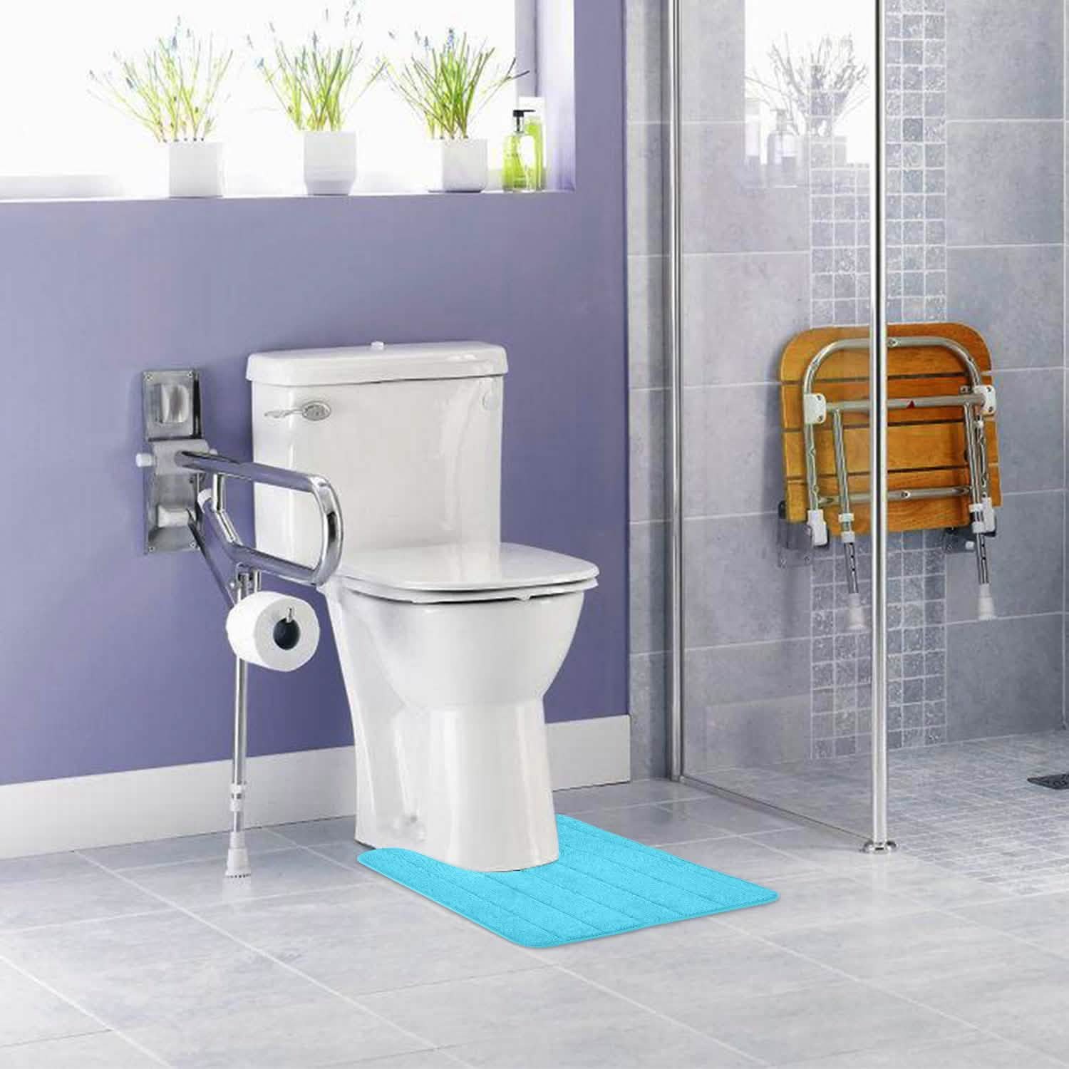 U Shaped Non-slip Toilet Mat