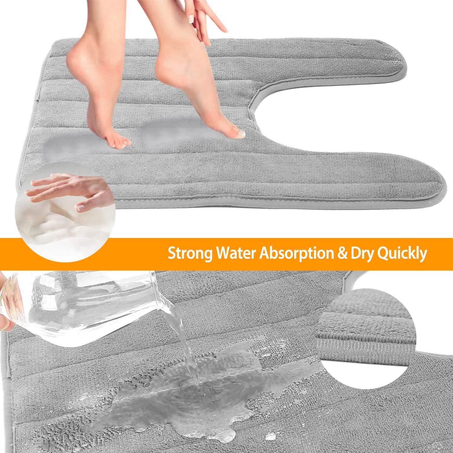 U Shaped Non-slip Toilet Mat