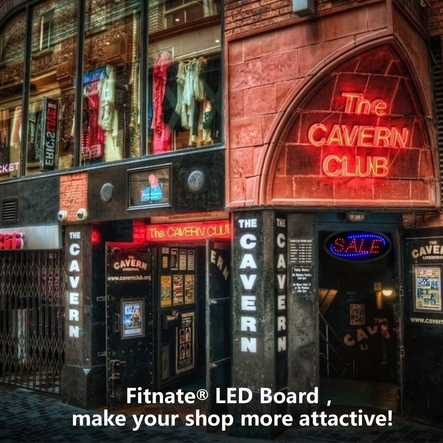 Ultra Bright Open Sign Neon LED Light Animated Motion Flash Business Ad Board
