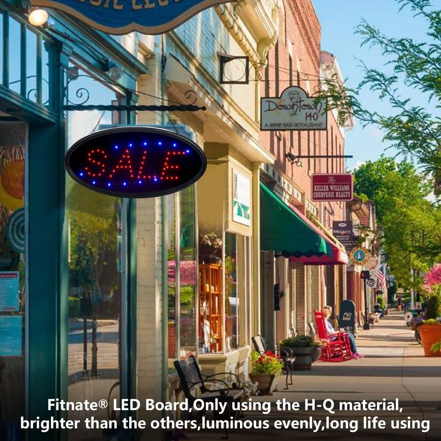Ultra Bright Open Sign Neon LED Light Animated Motion Flash Business Ad Board
