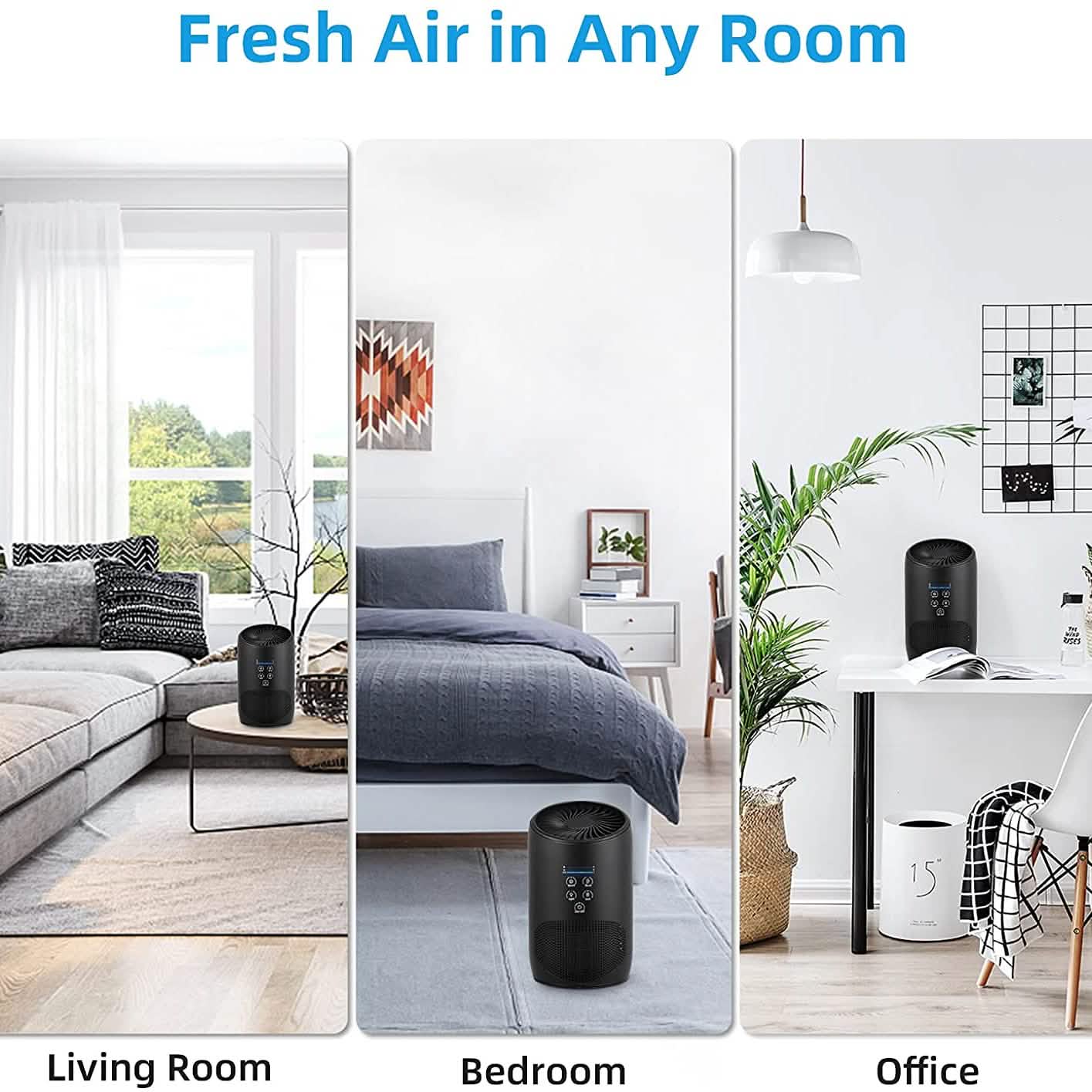 Ultra Quiet HEPA Air Purifier for Home Bedroom