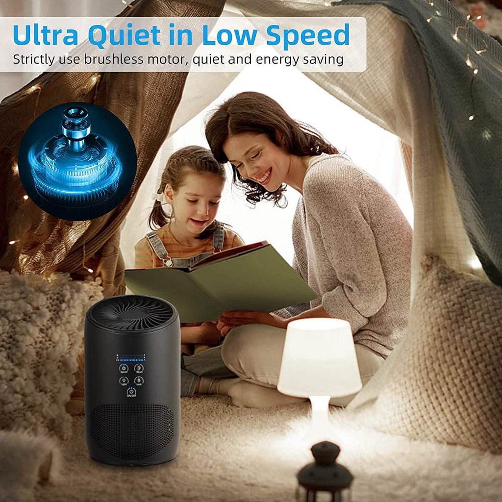 Ultra Quiet HEPA Air Purifier for Home Bedroom