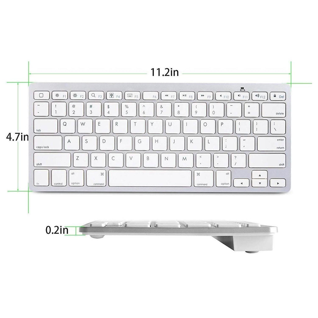 Ultra-Slim Bluetooth Keyboard - Assorted Colors