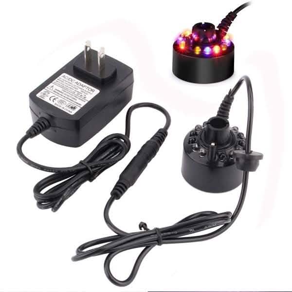 Ultrasonic Humidifier Mist Maker Fogger with 12 LED