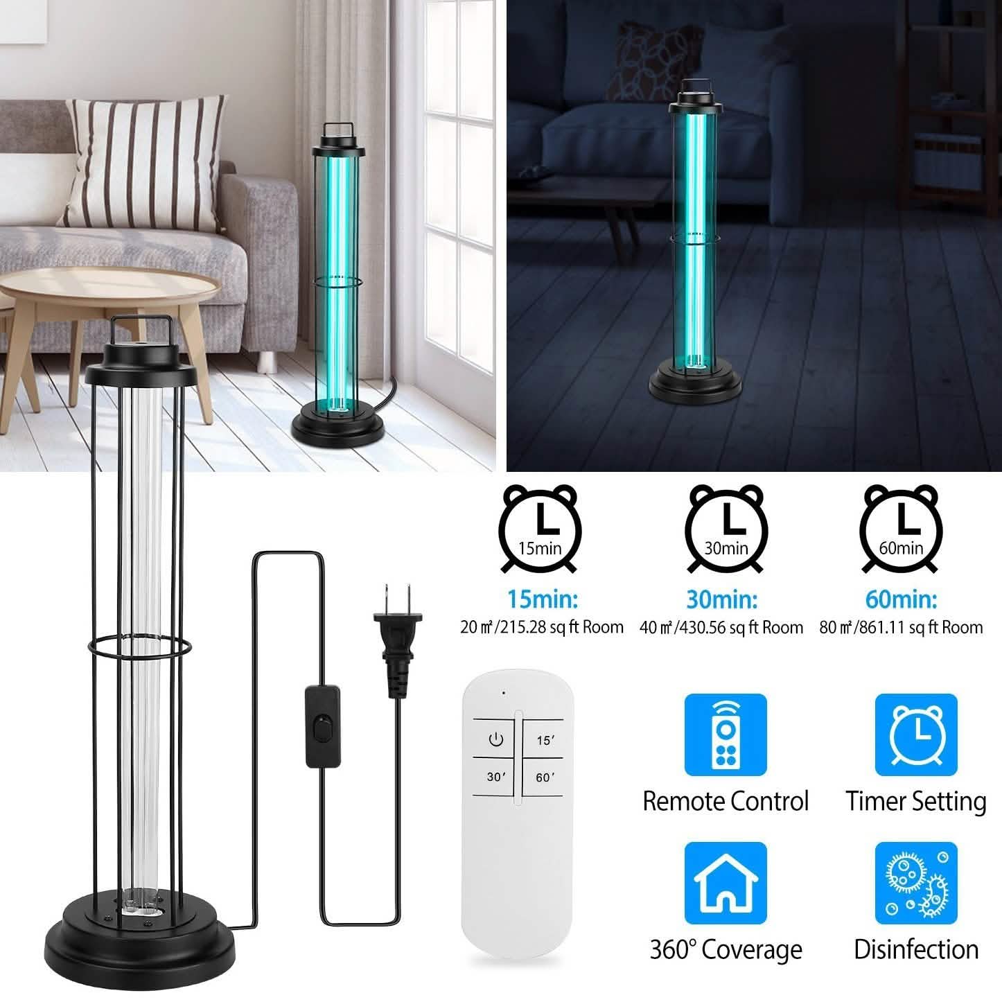 Ultraviolet Disinfection Sterilizer Tube Light