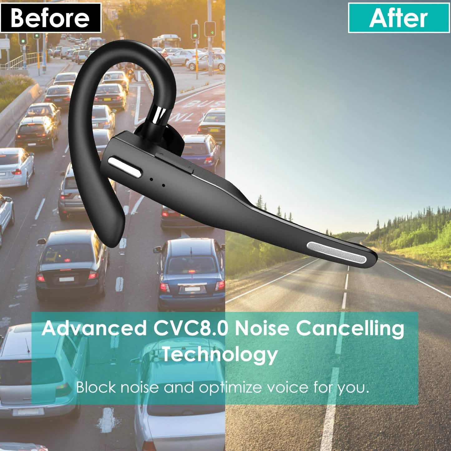 Unilateral Wireless V5.1 Business Earpiece with Charging Case