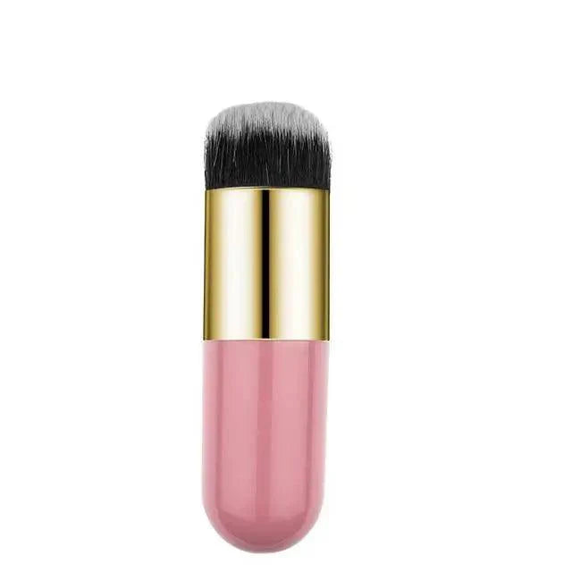 Unique Design 1pc Professional Chubby Pier Foundation Brush 5Color Makeup Brush Flat Cream Makeup Brushes Professional Cosmetic Make-up Brush