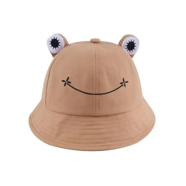 Unique Design Frog Bucket Hat for Women Summer Autumn Plain Female Panama Outdoor Hiking Beach Fishing Cap Sunscreen Woman Sunhat