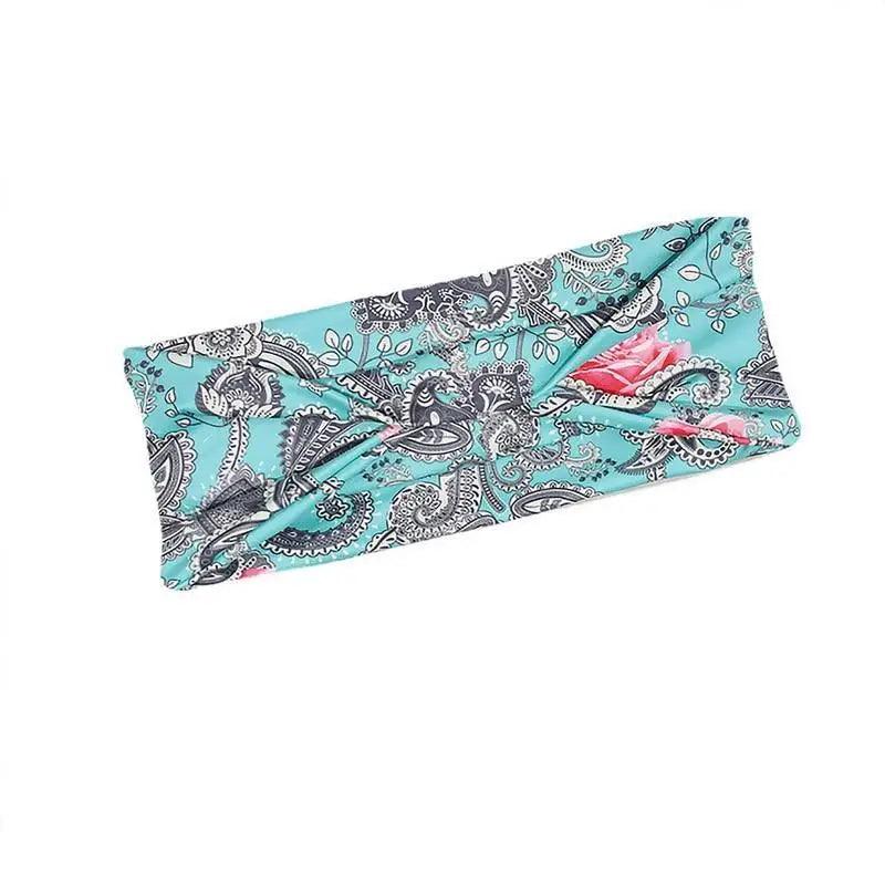 Unique Design Women's Summer Hair Bands Print Headband Stylish Cross Turban Bandanas Hair Accessories Headwrap Headwear Gift