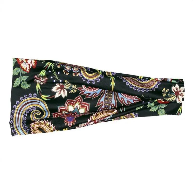 Unique Design Women's Summer Hair Bands Print Headband Stylish Cross Turban Bandanas Hair Accessories Headwrap Headwear Gift